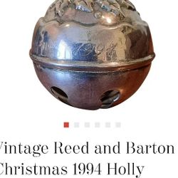 Reed & Bell Sterling Silver Holly Bell 1994