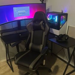 All The Setup Pc, Monitor 240hz, Table, Chair , Keyboard, mouse