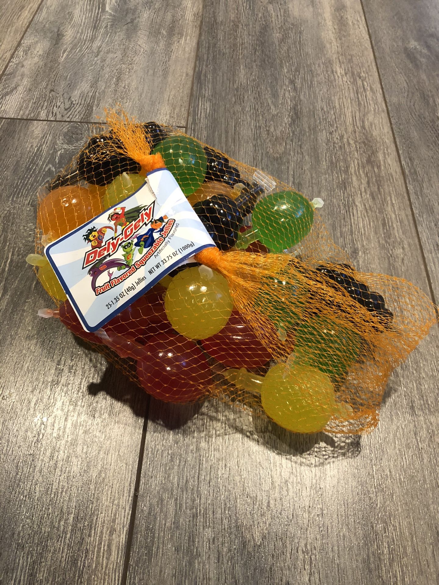 Dely-Gely Fruit Jelly Fruit-Licious Fruit Jelly! TIK-TOK CANDY 25CT