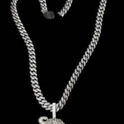 925silver And Vvs Mossinite Authentic 1100$$🔥🔥🔥