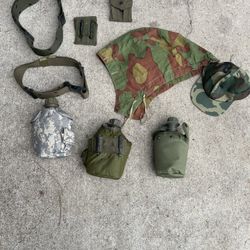Gorro Cachucha  2 Fundas  2 Cintos 3 Garrafas De Un Litro 