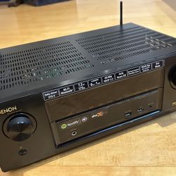Denon Airplay, Bluetooth, WiFi, Atmos 7.2 4K receiver