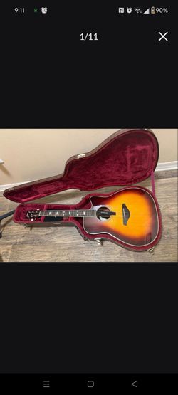 Yamaha FGC-TA TransAcoustic Guitar + Premium Crossrock Hard Case