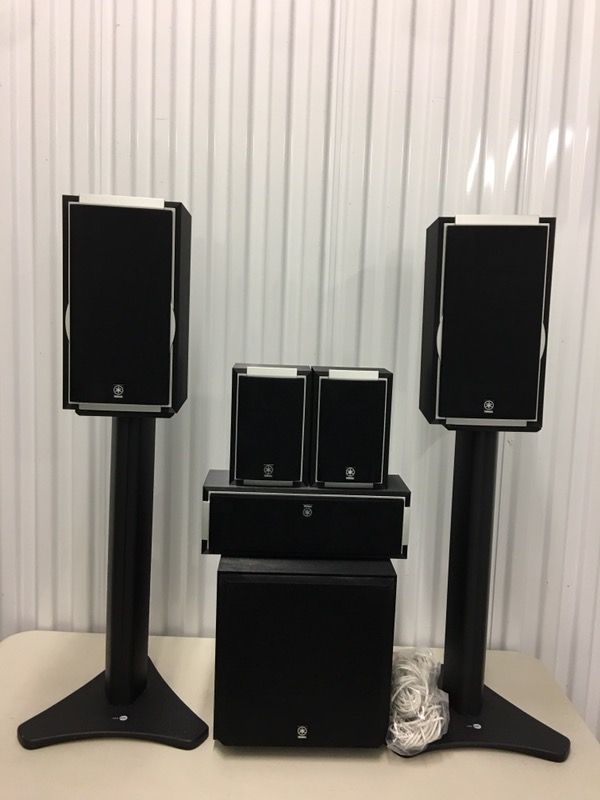 Yamaha NS-AP5700 Home Theater 5.1 Speakers Set With Subwoofer And Stands
