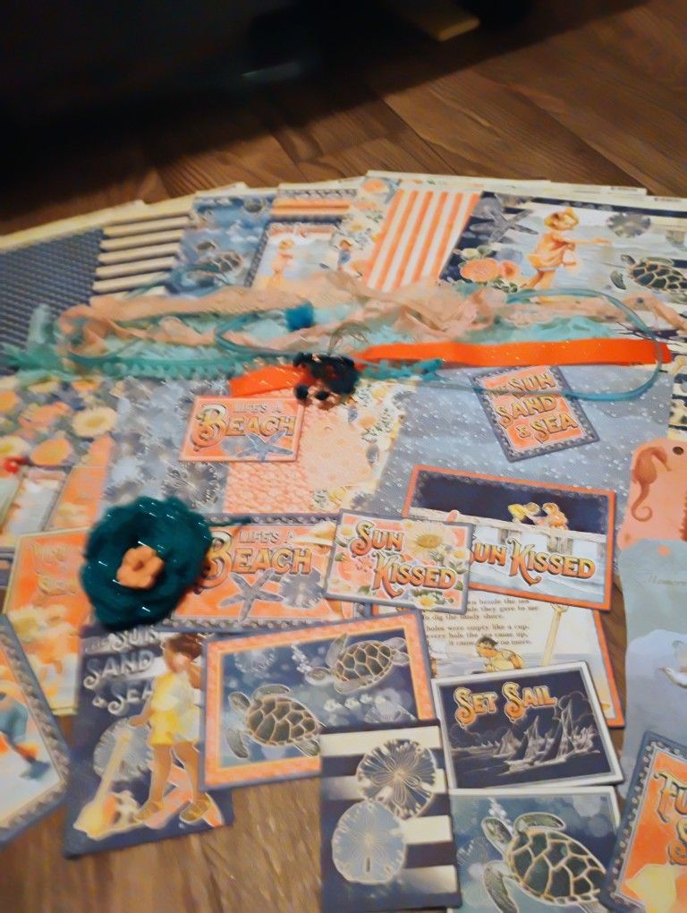 Graphic 45 Sun Kissed Beach Themed Scrapbook Kit