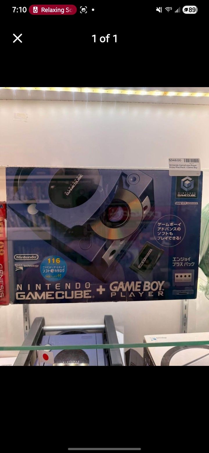 Imported GameCube With Gameboy Player And Disc