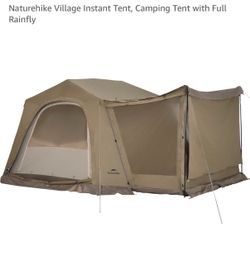 Naturehike Village Instant 4 Person Deluxe, Camping Tent with Full Rainfly