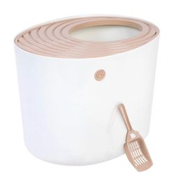 Iris top entry kitty litter box