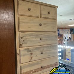 Duplex Natural Pinewood Dresser Cajonera Comoda 