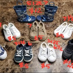 Boys Shoes Size's & Price's On Picture (ONLY MESSAGE IF SERIOUS BUYER)