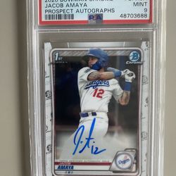 Jacob Amaya 2020 Bowman Chrome Auto Rookie Card