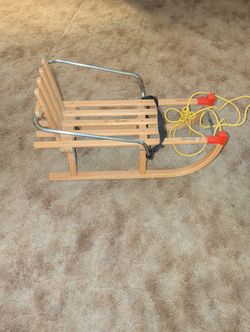Wooden Vintage Sled