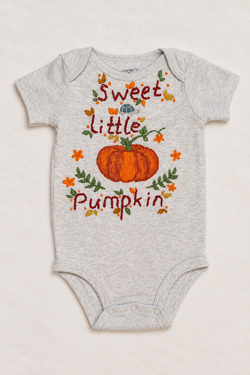 One-of-a-Kind Handmade Halloween Baby Bodysuit - Size 9M