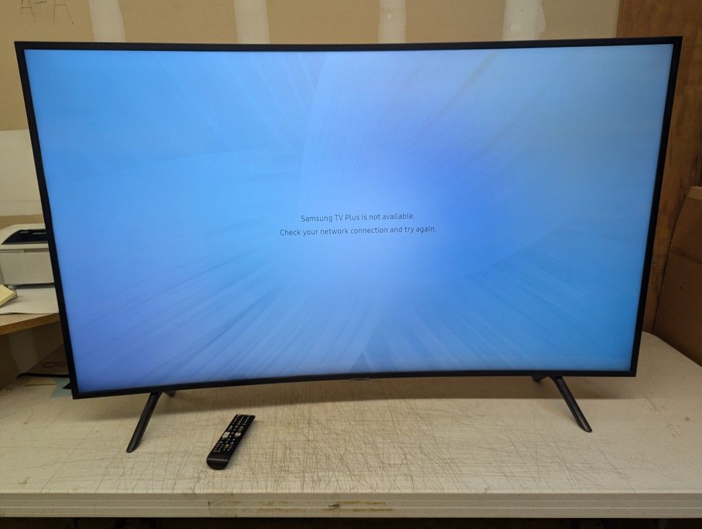 Samsung 55" Curved UHD 4K Smart TV Television With Remote And Power Cord