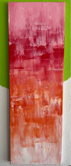 Abstract oil painting 10x30
