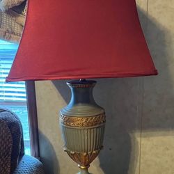 Antique Lamp With Shade