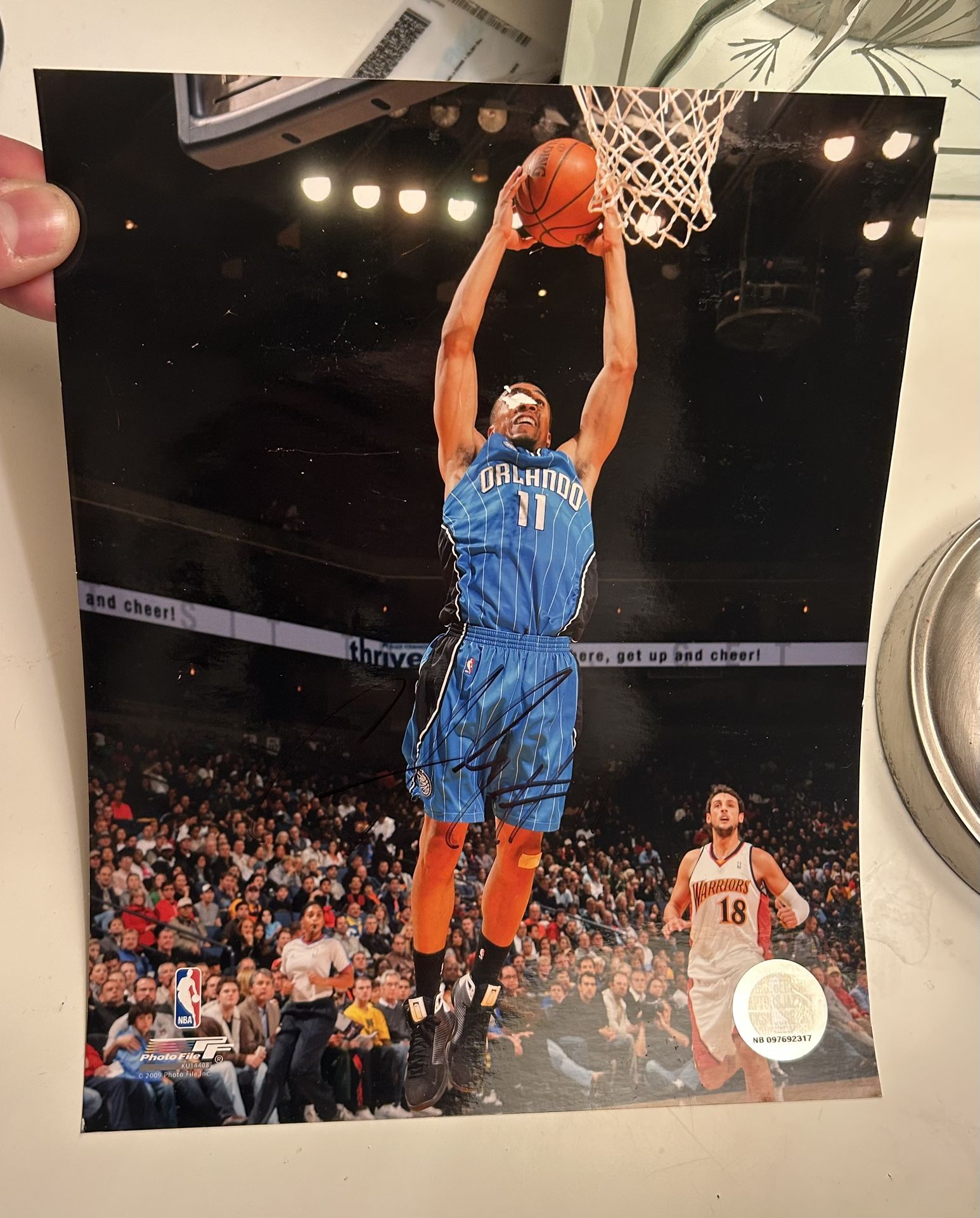  Courtney Lee ( ROOKIE ) Signed Autograph Photo 2009 Orlando Magic