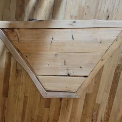 Unique Corner Solid Wood Table