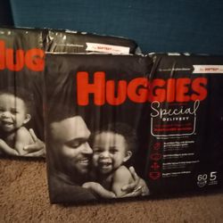 Huggies Diapers Size 5 ,2 Packages Of 60 Count Size 5 Diapers For $35.00 Form $25.26 Per Package At walmart 