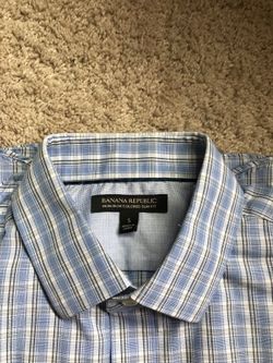 Banana Republic Light Blue Non Iron Tailored Shirt