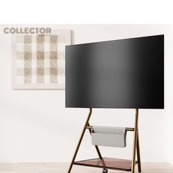 DESIGN TV Stand, Caster Stand, High Type, Movable, 50, 55, 60, 65 Inches, With Shelves, Educational Activities, Exhibitions, Welfare Facilities, Styli
