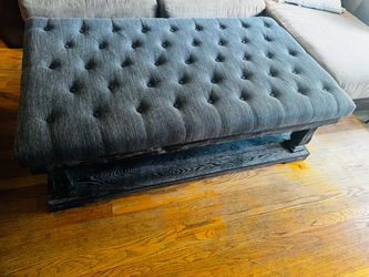 Tufted ottoman coffee table