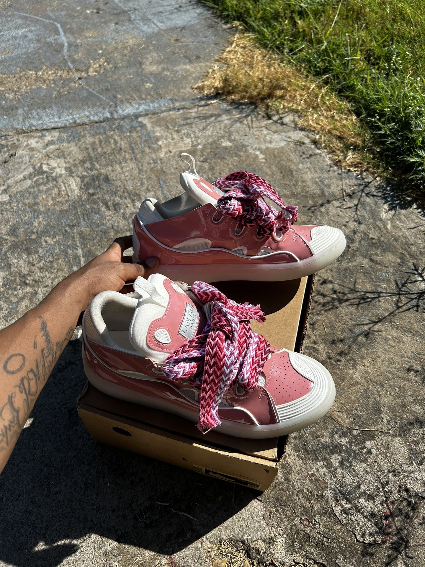 Lanvin Curb Sneaker 'Metallic Pink' for Sale in Dallas, TX - OfferUp