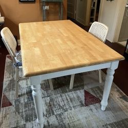 wooden dining table 