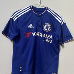 Youth Adidas Chelsea Football Club Blue Yokohama Tyres Jersey Size L