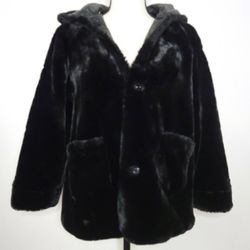 GIRLS LEATHER REVERSIBLE COAT
