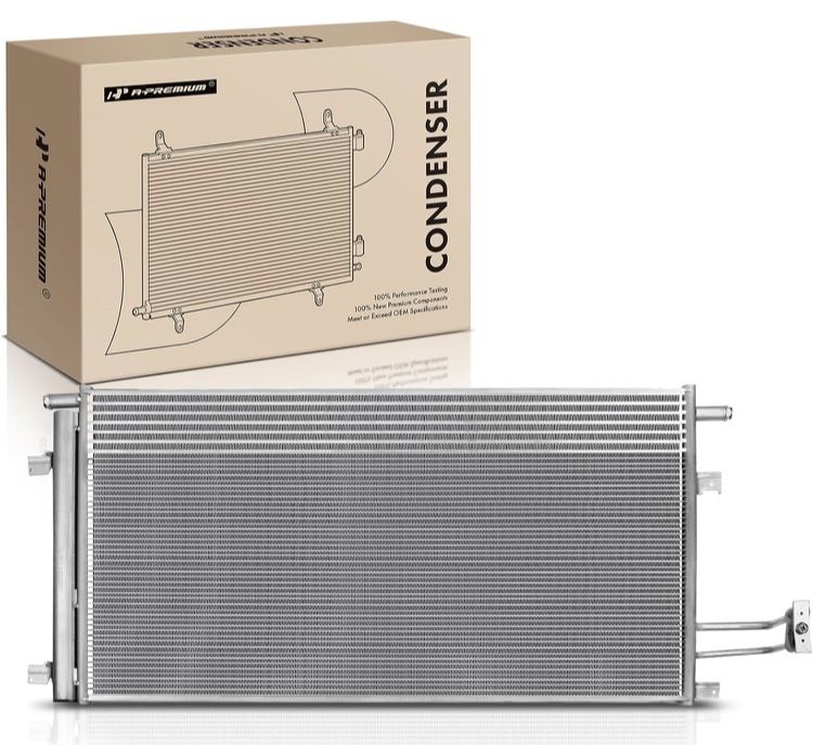 A-Premium Air Conditioning A/C Condenser Compatible with Chevrolet, GMC, Cadillac Vehicles - Silverado, Tahoe, Sierra, Yukon, Escalade - Replacement f