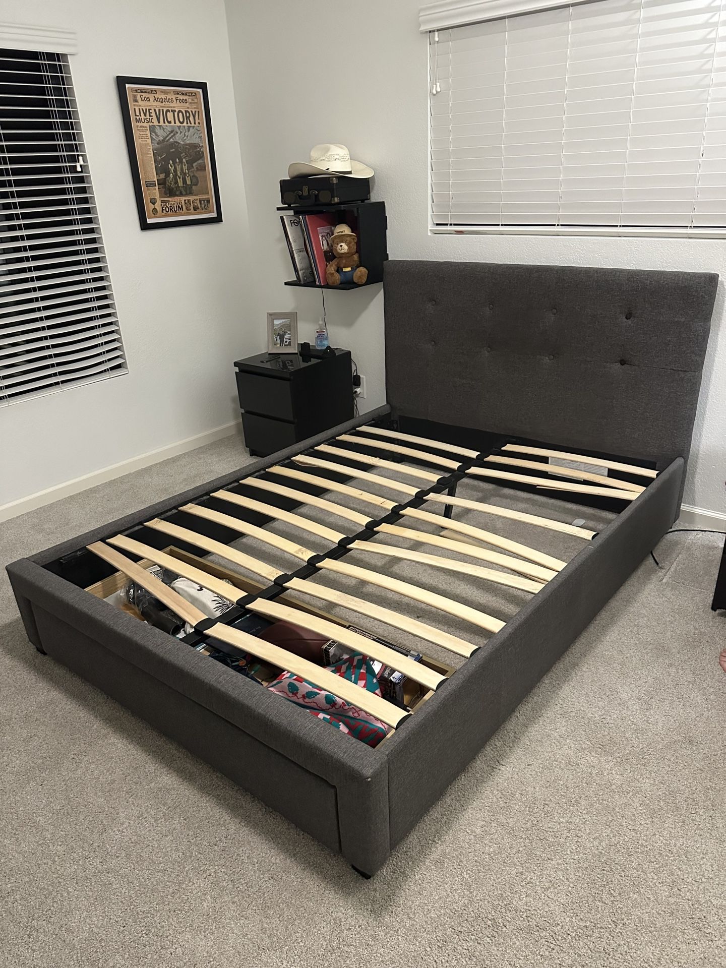 Full Bed Frame W/ Mattress