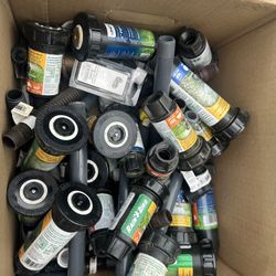 Box Of New Sprinklers / Lawn Equipment / Parts 