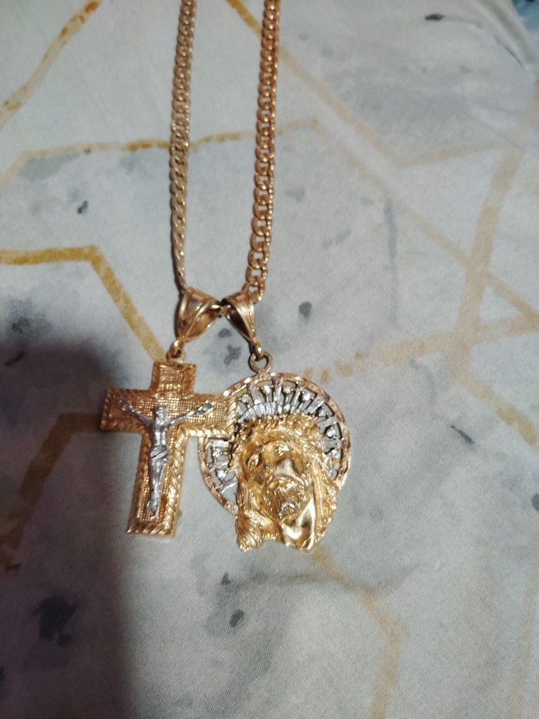 Jesus Christ And Jesus Face Chain