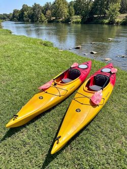 Two kayaks for sale comes with the paddles