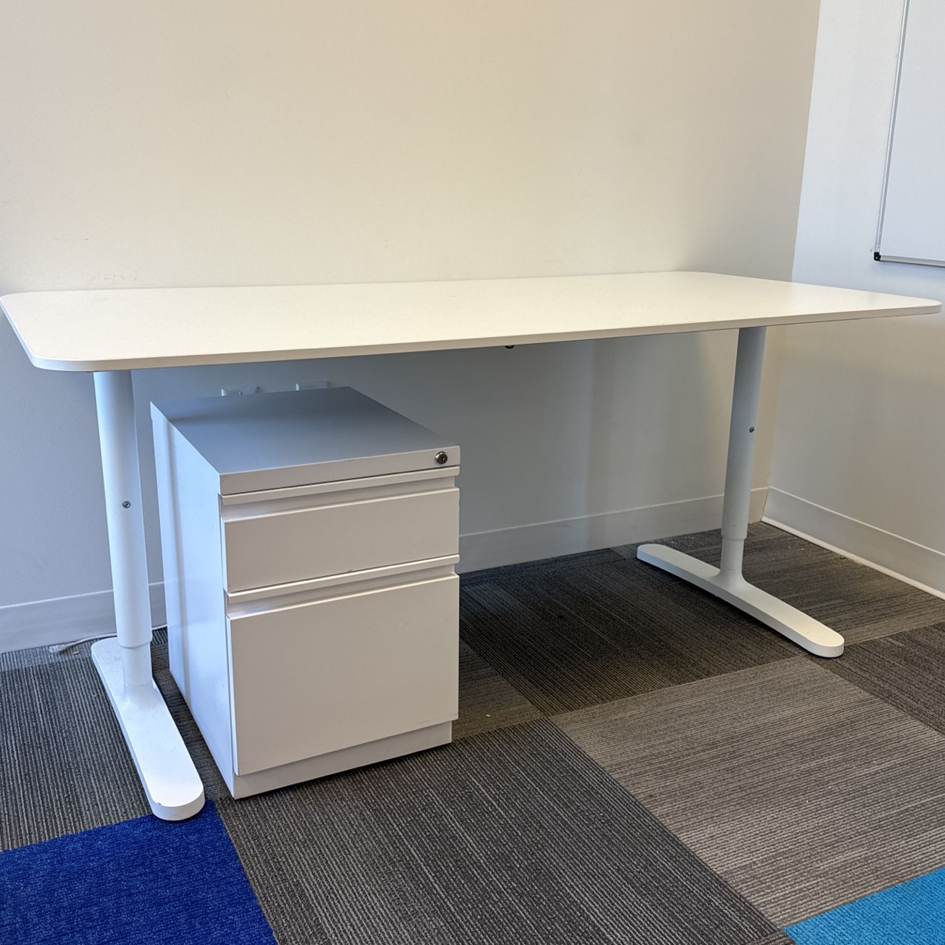 Desk And Filing Cabinet