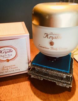 RARE - LIMITED FOREVER KRYSTAL  LUXURIOUS BODY CREAM  6oz / 170g MINT IN BOX - SEE ALL PHOTOS SERIOUS BUYERS ONLY - PICK UP ONLY