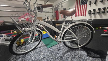 Beach Cruiser Bike w/ Basket