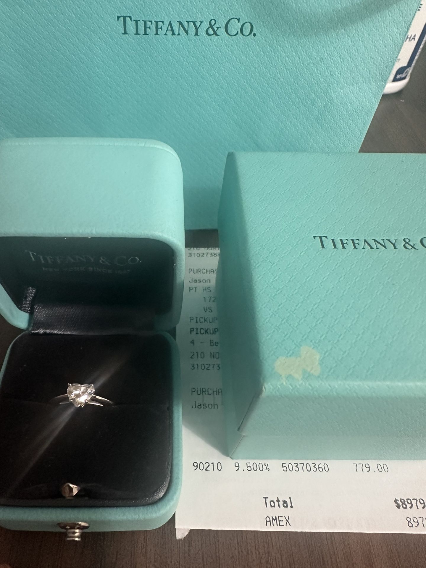 Tiffany’s Heart Shaped Diamond .83 F