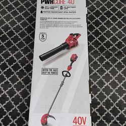 SKIL PWR CORE 40-volt Cordless Battery String Trimmer and Leaf Blower Combo Kit 2.5 Ah (Battery & Charger Included)