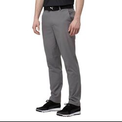 Puma Men's Folkstone Grey Tech Golf Pants - 38/32
