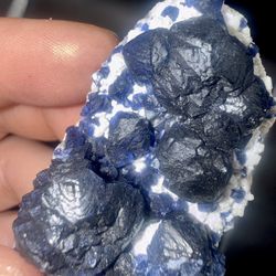 Blueberry Fluorite Cluster 