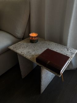 Pair of Stone Side Tables $120