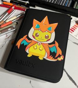 Hand Painted Pokemon Binder