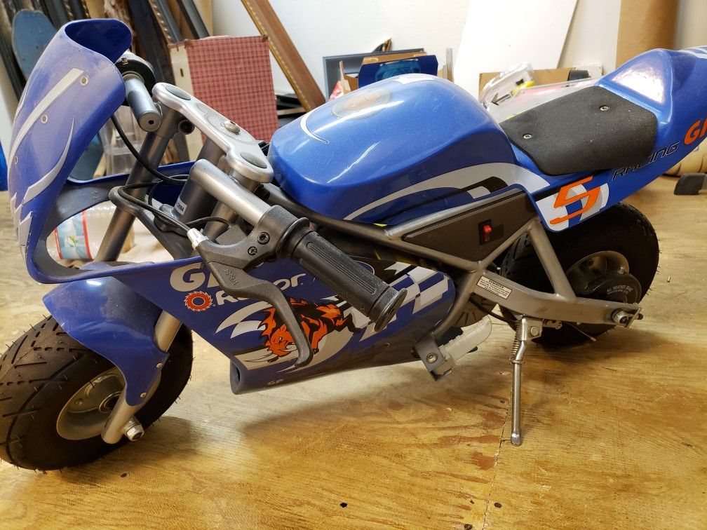 Razor Pocket Rocket electric motorcycle