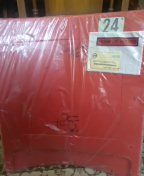 Phil Simms & Lawrence Taylor signed seat back from Meadowlands NY Giants Stadium