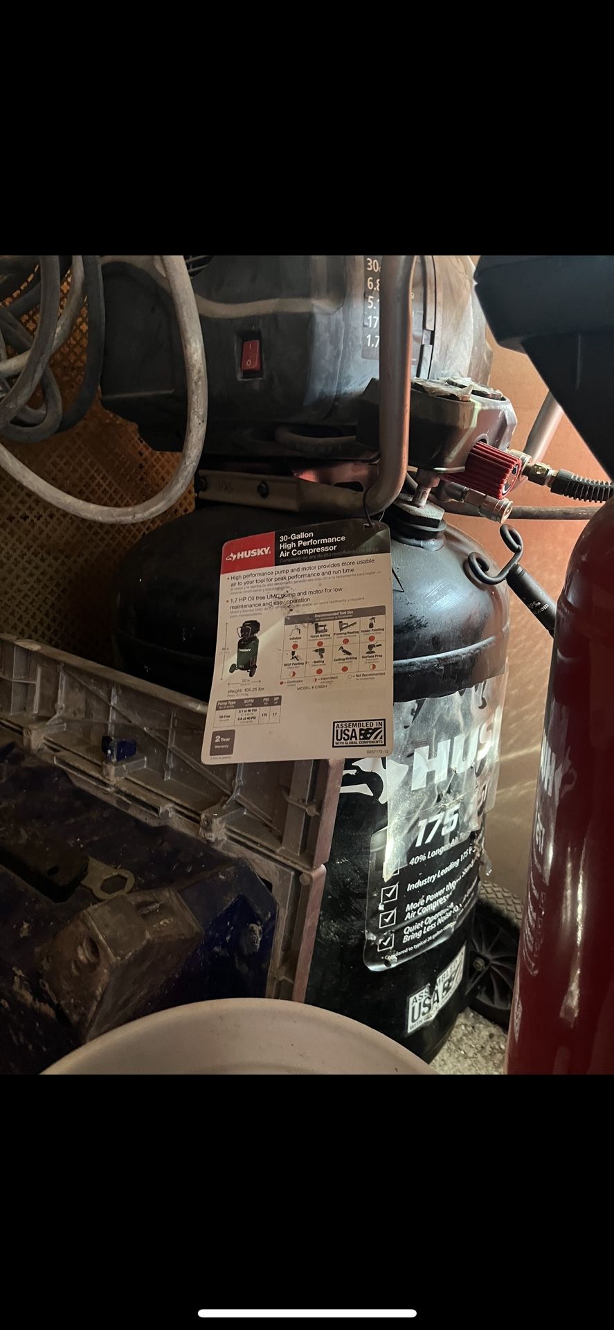 husky compressor (read description)