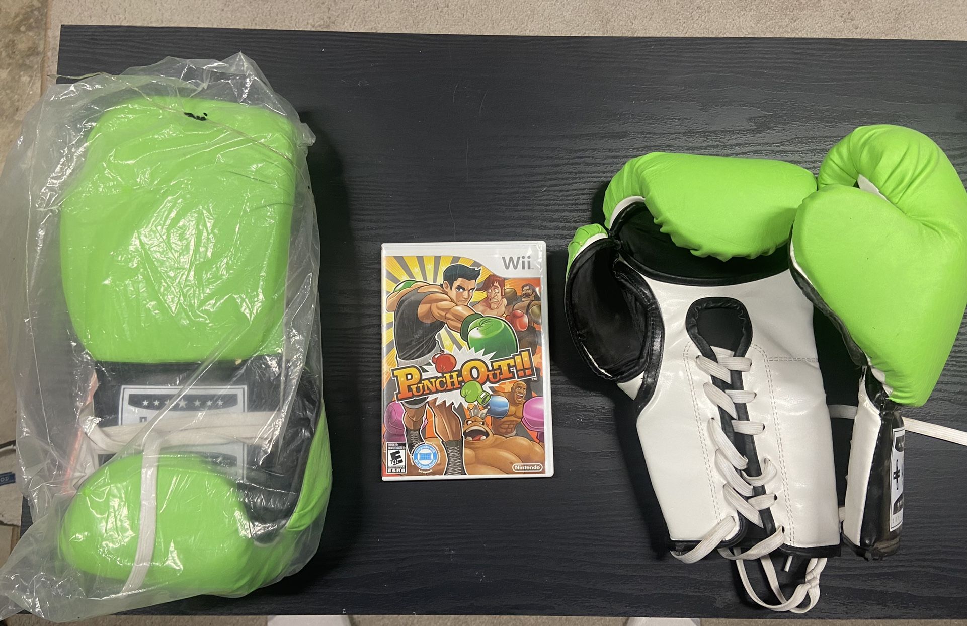 Nintendo Wii Punch Out Game With 2 Pairs Of Boxing Gloves For Sale $75 OBO. Tested. Everything Works.