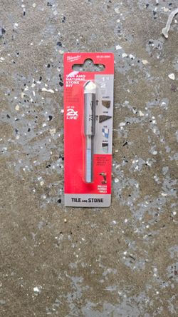 Milwaukee 1/2 " carbide tipped drill bit for drilling natural stone bit