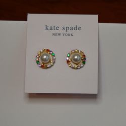 Kate Spade Pearl Rhinestone Earrings